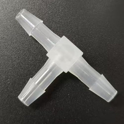 3 Way Tee Connector Equal Barbed T-Fitting 3 Way Hose Barb Adapter for Laboratory Biochemical Analytical Instruments Food Machinery Aquarium Equipment 100pc/pk (4.8mm 3/16'' Sq) - size: 4.8mm 3/16'' Sq