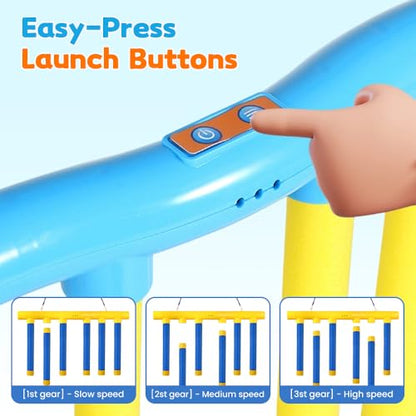 Reflex Sticks Rebounce Game, Reflex Challenge Game, Falling Sticks Reaction Time Trainer with Adjustable Speed Modes for Home, Office & Team Activities (Yellow) - color: Yellow