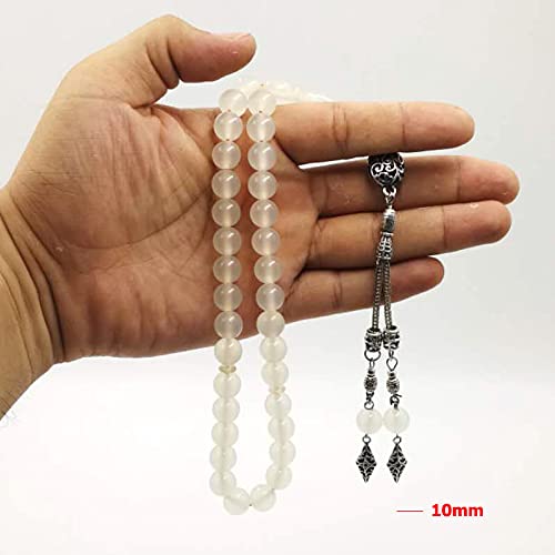 Tasbih Special Resin Change Color Under The Sun Muslim Misbaha UV Discoloration (10mm x 99 Beads) - size: 10mm x 99 beads