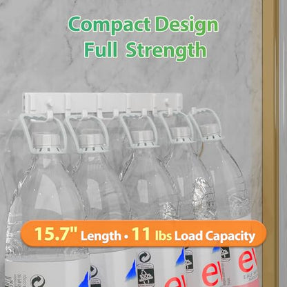 Coat Rack Wall Mount (2 Pack), Heavy Duty Wall Coat Hanger with 6 Coat Hooks for Entryway, Bedroom, Closet, Hanging Hats, Bags, Purses Jacket (White) - color: White - 2 Pack
