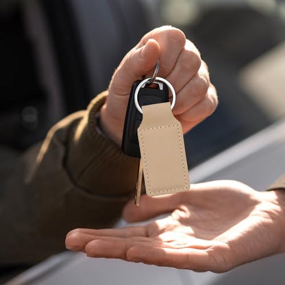 LaserGram Rectangle Keychain, Allah 2, Personalized Engraving Included (Beige) - color: Beige
