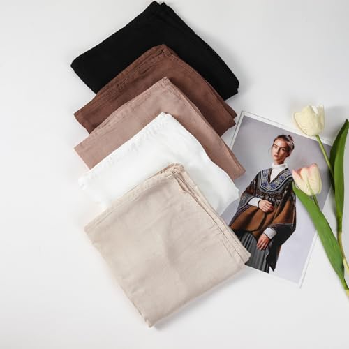 3PC Premium Modal Lightweight Hijab, Fashion Soft Head Scarf Shawl Wraps for Muslim Women Daily Wear - color: Series 2-off White/Light Mink/Mocha