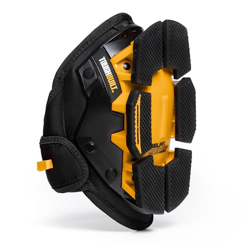 ToughBuilt - GelFit Stabilizer Knee Pads, Heavy-Duty Gel Cushioning with Ergonomic Support, Durable Hard Shell, and Stable Non-Slip Design for Construction & Flooring (TBL-KP-G205-R) - size: GelFit Stabilizer