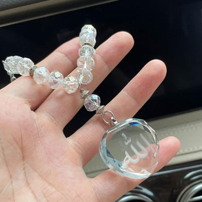 Muslim Crystal Beads Allah Heart car Pendant car Hanging