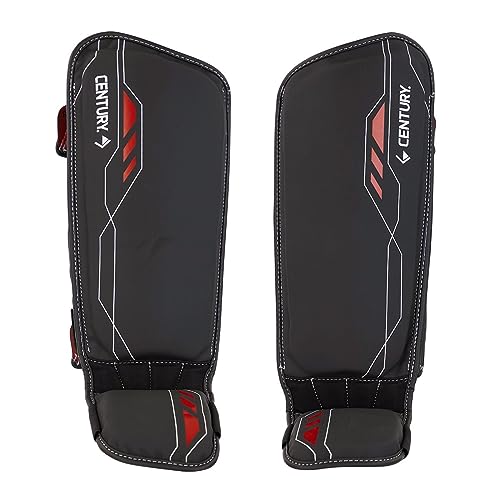 Century Brave Sports Shin Guard Washable, Padded Shin Protectors Ideal Training Equipment for Kickboxing MMA Muay Thai and Fitness, Perfect for Skill Enhancement Suitable for Kids, Men and Women - size: Small-Medium