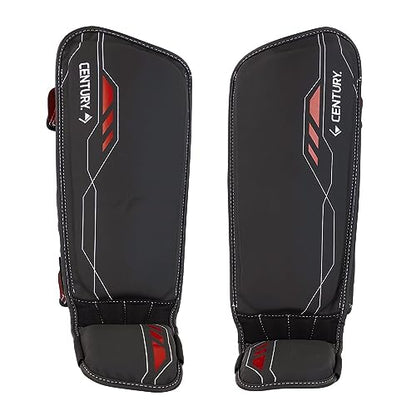 Century Brave Sports Shin Guard Washable, Padded Shin Protectors Ideal Training Equipment for Kickboxing MMA Muay Thai and Fitness, Perfect for Skill Enhancement Suitable for Kids, Men and Women - size: Small-Medium