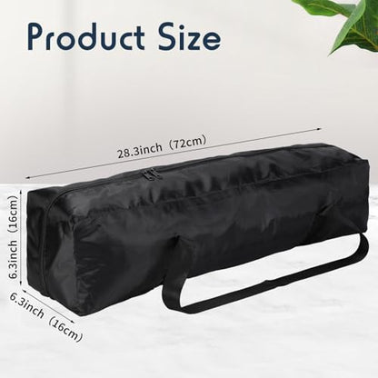3 Pcs Tripod Carrying Case Bag Water Resistant Durable Lightweight Multifunctional Tripod Carrying Case with Heavy Duty Suit for Tent, Fishing Pole, Lights, Speakers, Cameras(Black,28 Inch)
