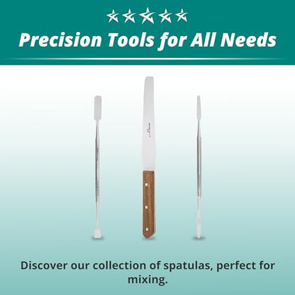 Excelta Double-Ended Spatula, Stainless Steel, 7 Inches | Versatile Tool for Potting, Scraping, and Mixing Epoxy, Intermediate - size: 1 Count (Pack of 1), style: Stainless Steel, 343