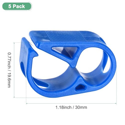 M METERXITY 5-Pack Adjustable Plastic Tubing Clamps 1/4-5/16 Inch Water Flow Control Tube Clip Adjustment Hose Pipe Clips for Beer Bottle/Plumbing/Instruments/Equipment [Blue] - color: Blue, size: 1/4"-5/16"