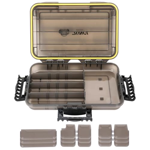 RUNCL Fishing Tackle Box, Waterproof Tray for Jigs Lures, Thicker Floating Tackle Utility Box with Adjustable Dividers, 3600/3700/Large 3700 Size - color: 1PC 3600
