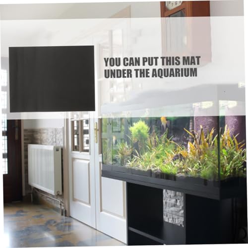Mikikit 2pcs Thickened Aquarium Mat Nonslip Cushioning Pad for Fish Tank Bottom for Reptiles and Aquatic Pets Cut for