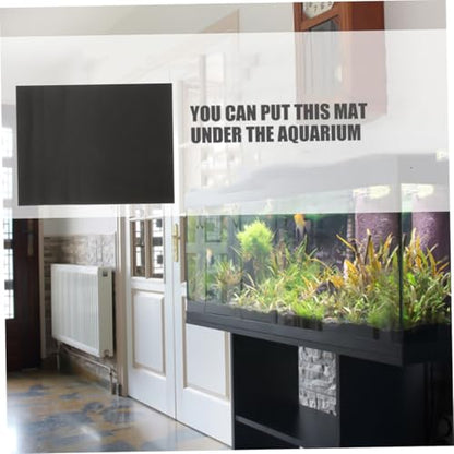 Mikikit 2pcs Thickened Aquarium Mat Nonslip Cushioning Pad for Fish Tank Bottom for Reptiles and Aquatic Pets Cut for