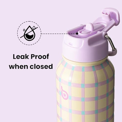 BOTTLE BOTTLE 32oz Insulated Water Bottle with Pill Box | Stainless Steel,Sport Water Bottle, with Straw Dual-use Lid and Pill Box, Design for Gym - color: VivaBands
