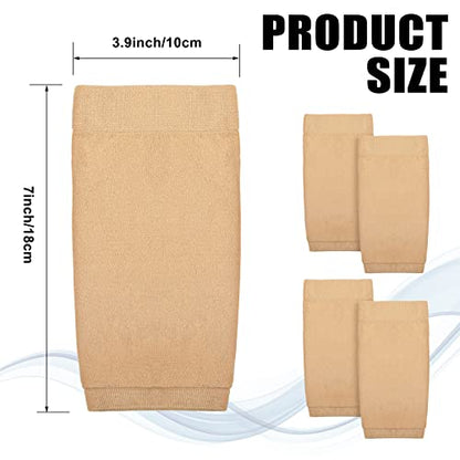 Vicenpal 2 Pairs Tattoo Cover up Sleeve Forearm Arm Sleeves for Women Men Compression Tattoo Upper Arm Cover(Nude) - color: Nude