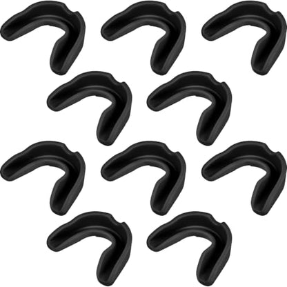 BBTO 20 Pcs Football Mouthguards Bulk - Youth & Adult Mouth Guard No Boil Mouthpiece Adult Youth Soft Mouth Guard for Lacrosse Basketball Hockey Wrestling - color: Black, size: L