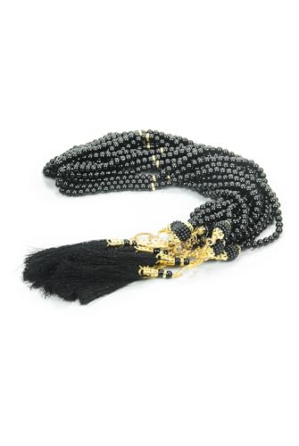 ihvan online, Tasbih Prayer Beads 99, Pack of 10, Muslim Prayer Bead, Islamic Rosary Bead, Dhikr, Tasbeeh Bulk, Misbaha, Masbaha, Tespih, Islamic Gift for Ramadan & Mawlid & Hajj Umrah - color: Black-Model 2