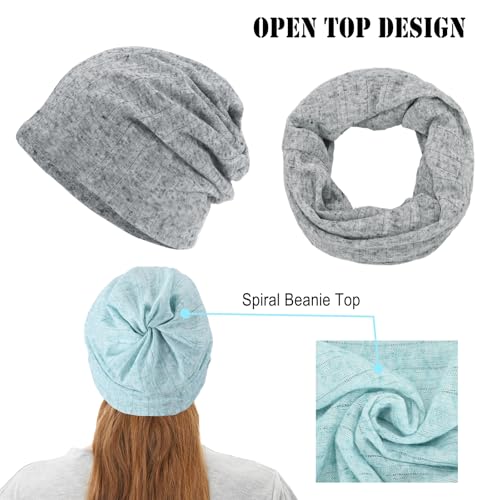 Cotton Slouchy Beanie Hip-Hop Soft Lightweight Running Beanie Adult Skull Hats Cap for Men Women - color: Opentop-b-4pk-multi03