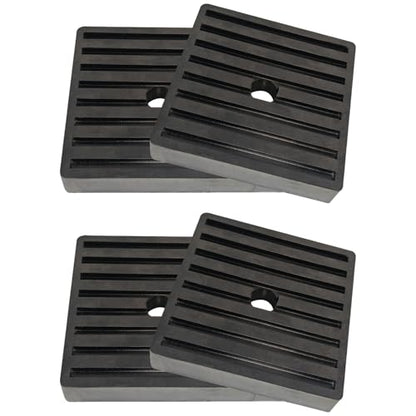 Anti Vibration Pads 4" X 4" X 7/9" Sound Isolation Rubber Heavy Duty Ribbed for Heavy Duty EVA Mechanical, HVAC, Air Compressor, Conditioner, Washer and Dryer, Treadmills Anti-Vibration Isolation Pads