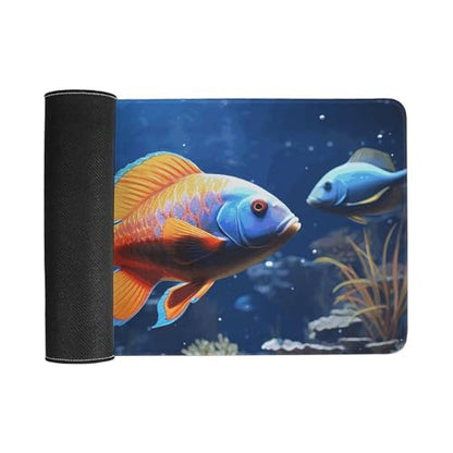 Large Size Gaming Mouse Pad Fishs Desk Mat Non-Slip Base Waterproof Desktop Writing Pad for Office Home - color: Fishs, size: 30x60cm