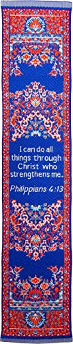 Christian Bookmark, I can do All Things, Woven, Mini Carpet - color: I Can Do All Things, size: Single