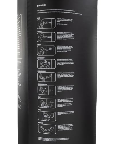 Century Wavemaster XXL | Freestanding Punching Bag with Base | Heavy Bag Boxing Martial Arts Kickboxing Bag | Optimal Strength and Cardio Training Bag - color: Black With Zones
