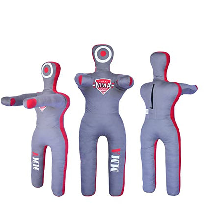 MMA Sports Kids Grappling Dummy MMA BJJ Jiu Jitsu Karate Kick Boxing Throwing Practice Dummies for Children - 4 FT -UNFILLED