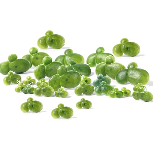 36 Pack Artificial Mini Duckweed with Root, Artificial Floating Plant Plastic Aquarium Simulation Floating Plants for Aquarium Tank Decor