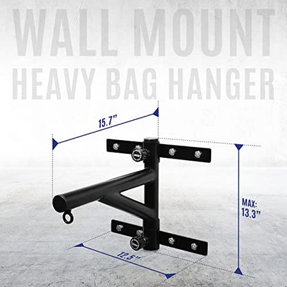 Yes4All Heavy Bag Hanger Wall Mount Punching Bag Hanger, Adjustable Heavy Duty Boxing Bag Bracket for Home Gym Indoor Outdoor