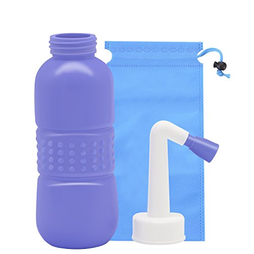 YumSur Portable Bidet Sprayer for Personal Hygiene, Pregnant Women Cleansing, Postpartum Clean, Handheld Travel Bidet with 450ML Water Capacity and Angled Nozzle Spray - style: Angled Nozzle Spray