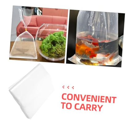 STOBAZA 50Pcs Leak Aquarium Shipping Bags for Live Fish Transport Ornamental Fish Packing Pouch Thickness Stable Easy to Carry
