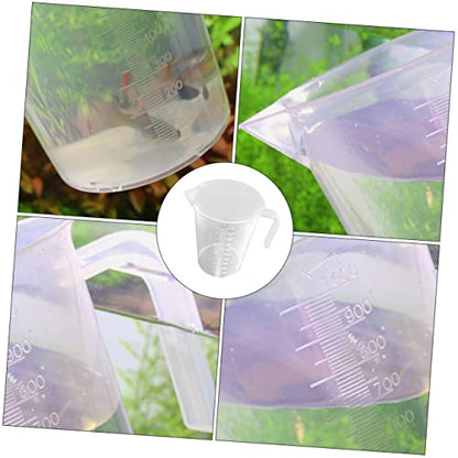 3 Pcs Aquarium Measuring Cup Triangle Spout Fish Tank Scale Cup Water Changing Fish Catching Tool