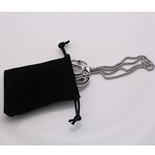 ZKDC Islam Muslim Allah Arabic God 60 cm Chain Stainless Steel Necklace for Men Women