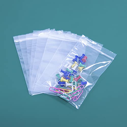iMailer - 100 Count - 3" x 5" Small Plastic Bags- Reclosable Zip Bags 2 Mil with Lock Seal Zipper for Treats, Snack, Photo, Jewelry, Party Favors - size: 3" x 5"