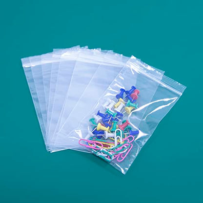 iMailer - 100 Count - 3" x 5" Small Plastic Bags- Reclosable Zip Bags 2 Mil with Lock Seal Zipper for Treats, Snack, Photo, Jewelry, Party Favors - size: 3" x 5"