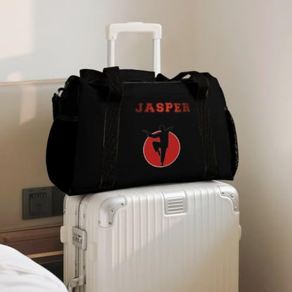Custom Name Taekwondo Karate Duffle Bag for kids Boy Girls,Personalized Martial Arts Gear Bag,Water-Resistant Sparring Equipment - color: Taekwondo Karate-09