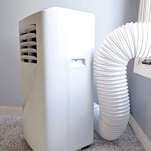 Portable Air Conditioner Hose with Coupler AC Hose with 5.9" Diameter Vent Hose Connector Anti-Clockwise Thread AC Exhaust Hose Extention Coupler for Replacement Tube Compatible with LG