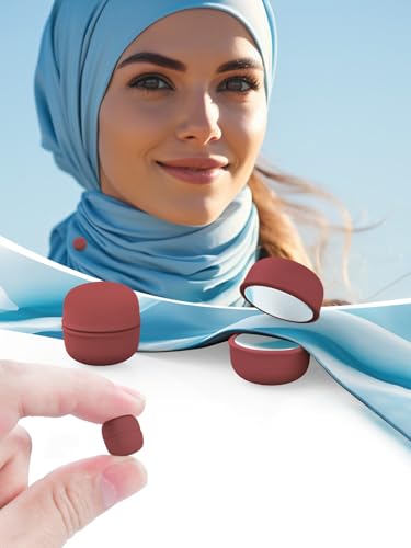 Evnlo 12 Pairs Strong Hijab Magnets Pinless Hijab Pins for Women, Multi Use Magnetic Pins for Scarf Shirts Dress and Clothes - color: Matte and Shiny Packs