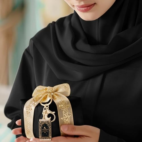Islamic Enamel Keychains - color: Black
