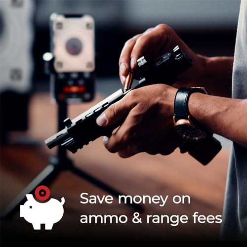 Strikeman 10mm Dry-Fire Laser Training System - Great for Target Shooting Practice with Pistols - Kit Includes Access to Updated App (No Subscription Needed), Cartridge, Target & Phone Holder - style: 10mm