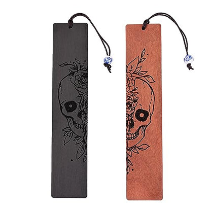 Horror Bookmark, Cool Halloween Bookmarks Skull Gothic Bookmarks for Adult Horror Gifts (Skull) - style: Skull