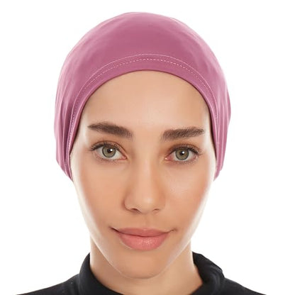 Hijab Caps Underscarf for Women – Black Hijab Cap Underscarf Turban Dreadlocks Tube – Muslim Accessories Headscarf - color: Lila