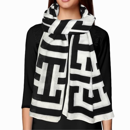 FINIZO Women's Fashion Scarves, Lightweight Cotton Blend Neck Scarves - color: 44