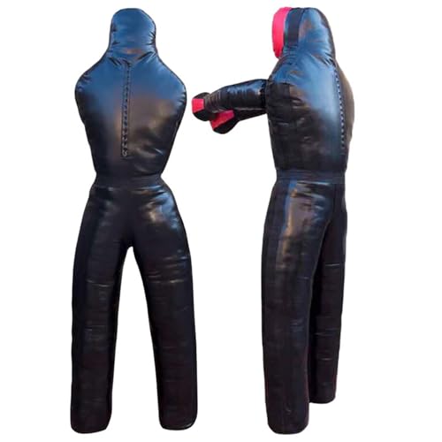 MMA Training Dummy for Judo and Taekwondo 170cm Unfilled Punching Bag - color: Black