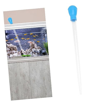 Amosfun Aquarium Cleaning Kit 50ml Fish Tank Waste Extractor Manual Pipette Dropper Coral Feeder Fish Tank Waste