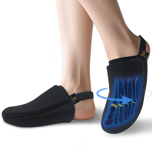 Foot Ice Pack for Toes,Freeze Flexible Ice Gel Socks Cold &Hot Therapy,Foot & Toe Ice Pack Wrap for Tendonitis, Plantar Fasciitis, Swelling, Sprained,Sport Injuries,Black(Black of 2) - color: Black of 2