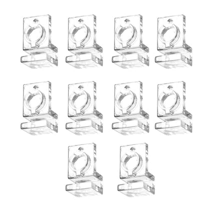 Peiiwdc Aquarium Lid Holder for Various Fish Tanks Aquarium Cover Bracket Clamp Stand Fishtank Habitat Supplies 10PCS Fish Habitat Accessory - color: Suitable for 5mm