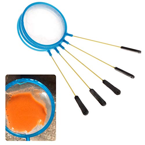 5 Pieces Aquarium Fish Net Mini 4 Inches for Etra Fine Mesh Durable Strong and fe for Fishing Small Fish Shrimp
