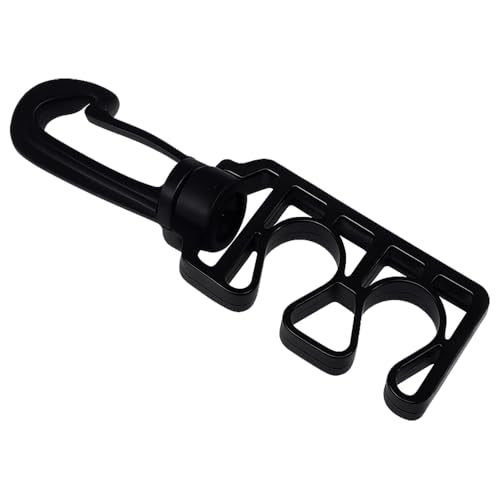 JCS Twin Swivel Hose Plastic Clip – 360° Swivel Dual Hose Retainer, Marine-Grade Plastic – Lightweight Scuba Gear Organizer