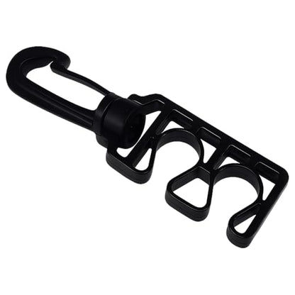 JCS Twin Swivel Hose Plastic Clip – 360° Swivel Dual Hose Retainer, Marine-Grade Plastic – Lightweight Scuba Gear Organizer