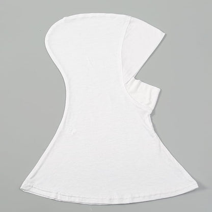 Women Slouchy Beanies Cap Soft Hijab Cap Under Scarf for Women Muslim Jersey Hijab Undercaps(1PC/2PC) - color: White